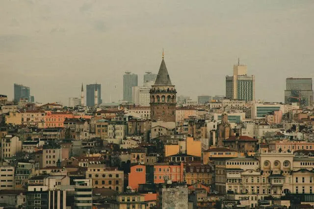 Beyoglu Tour Route: Galata Tower from Eminonu