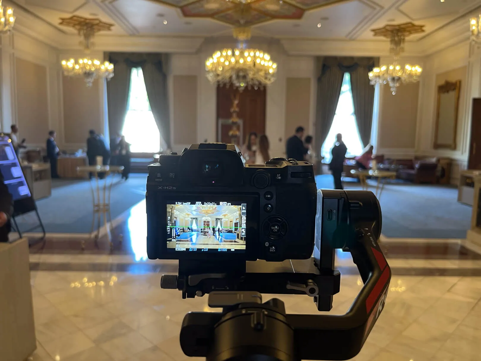Filming crew covering multiple Istanbul events for an agency client