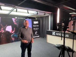 Filming a multilingual interview at a corporate event in Istanbul