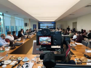 Filming a speaker to meet a fixed delivery deadline for an overseas client in Istanbul