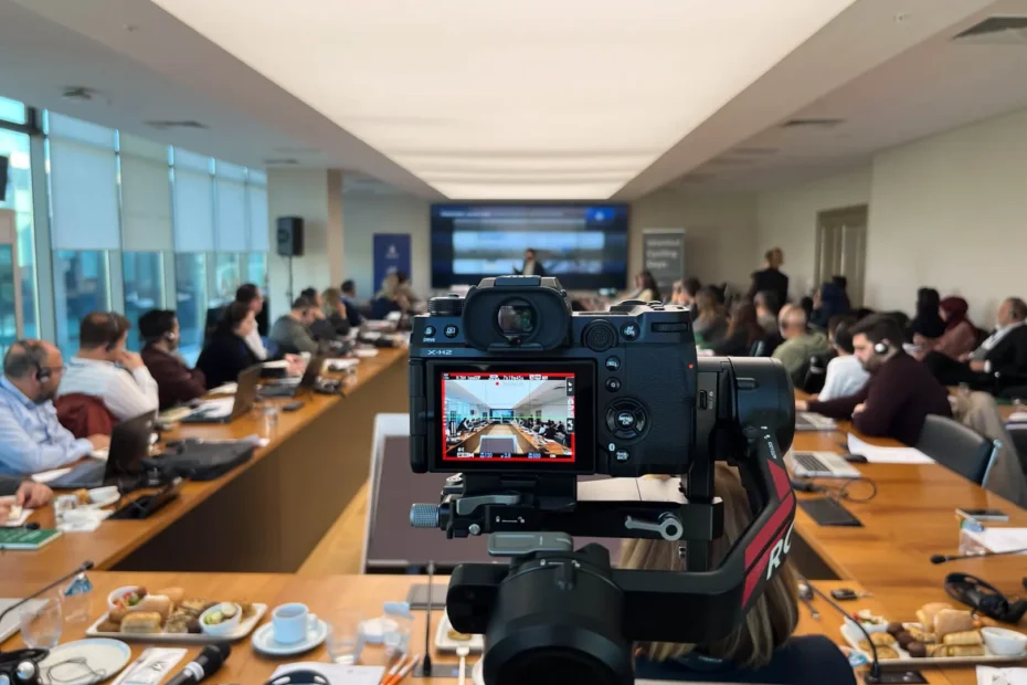 Filming a speaker to meet a fixed delivery deadline for an overseas client in Istanbul