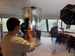 Corporate portrait photography session at an Istanbul event